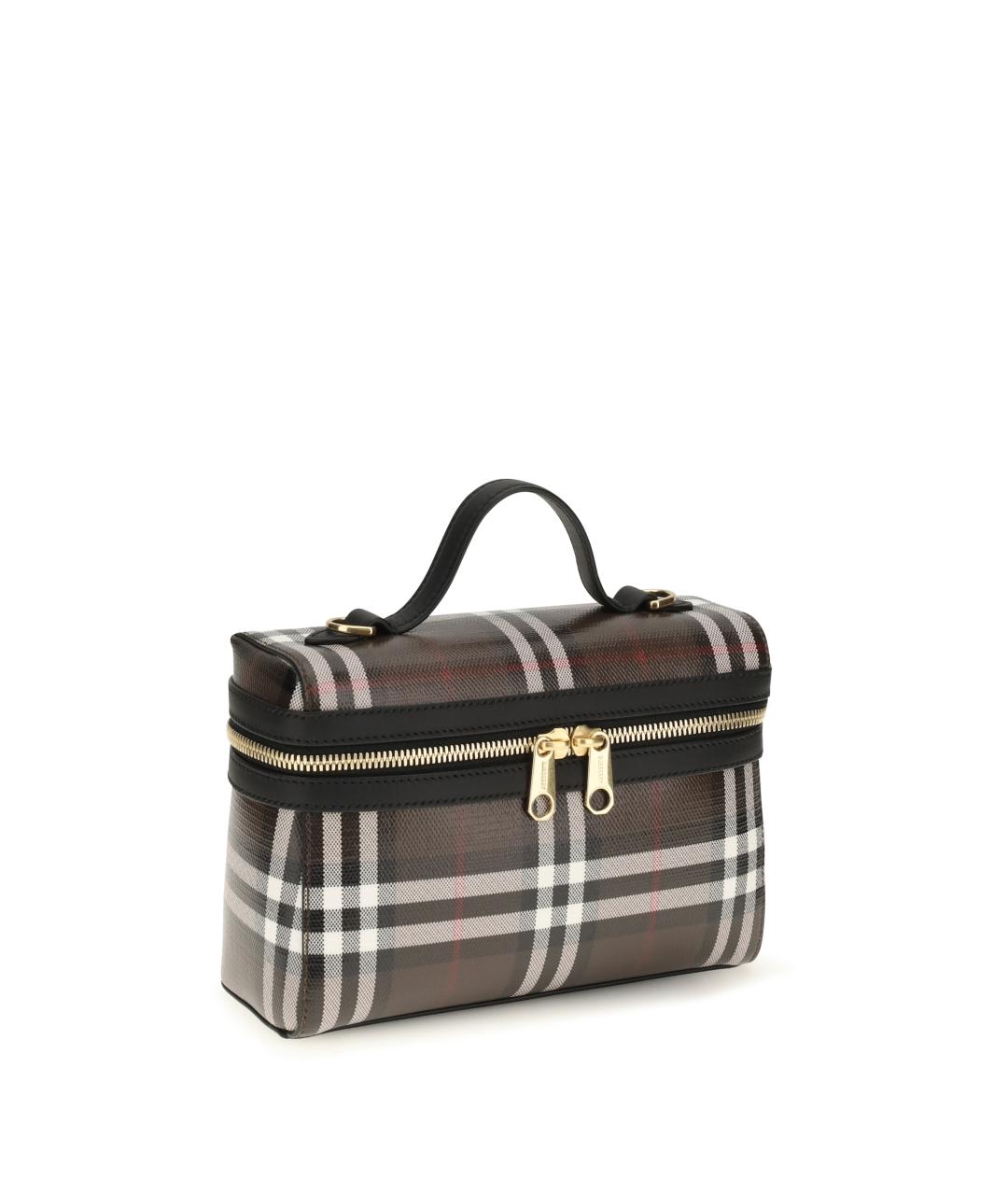 BURBERRY Коричневая сумка через плечо из канвы, фото 2