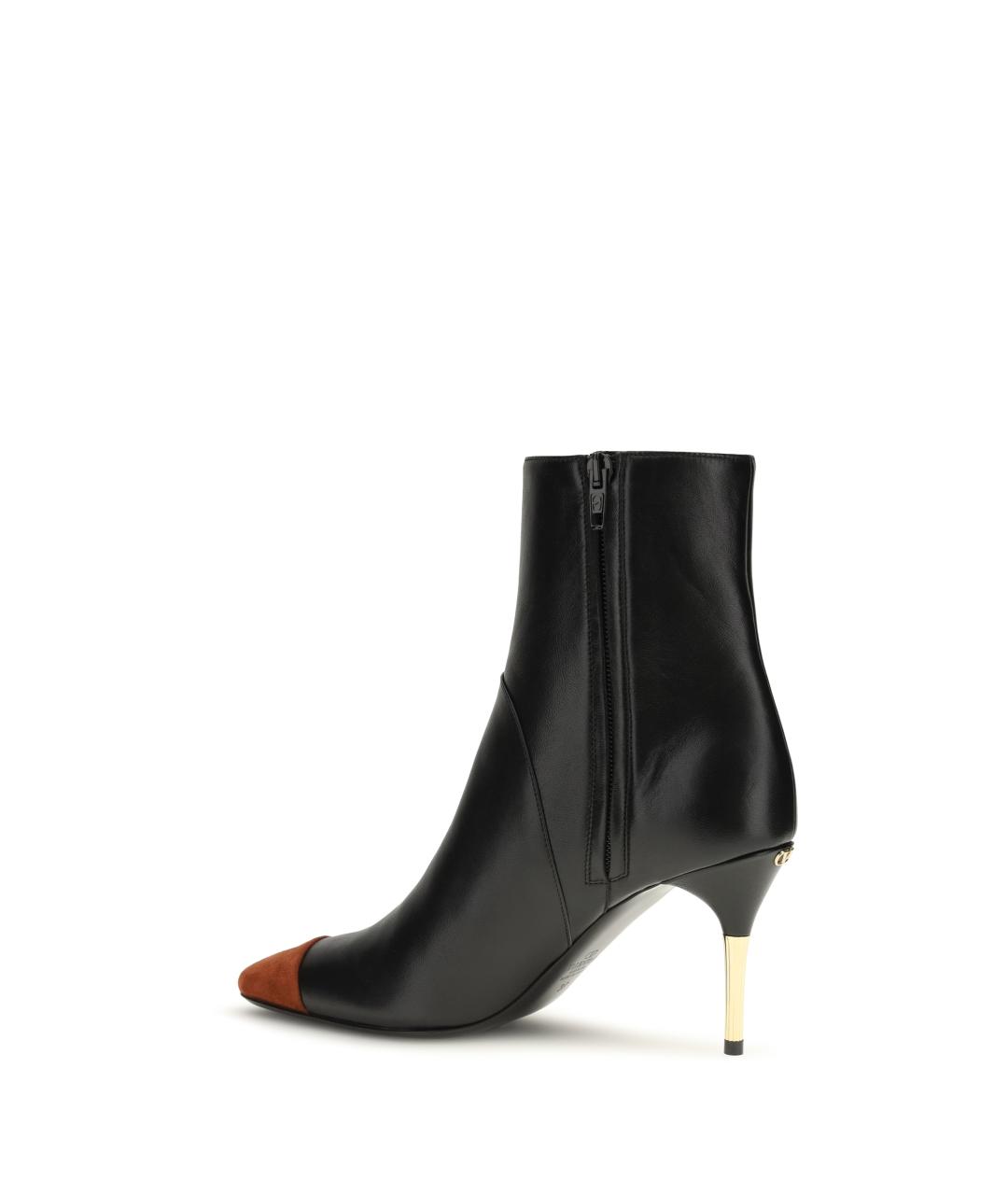 VALENTINO Черные кожаные ботильоны, фото 3