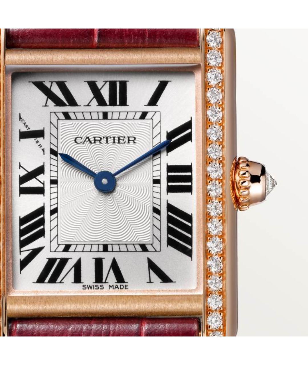 CARTIER Красные часы из розового золота, фото 2