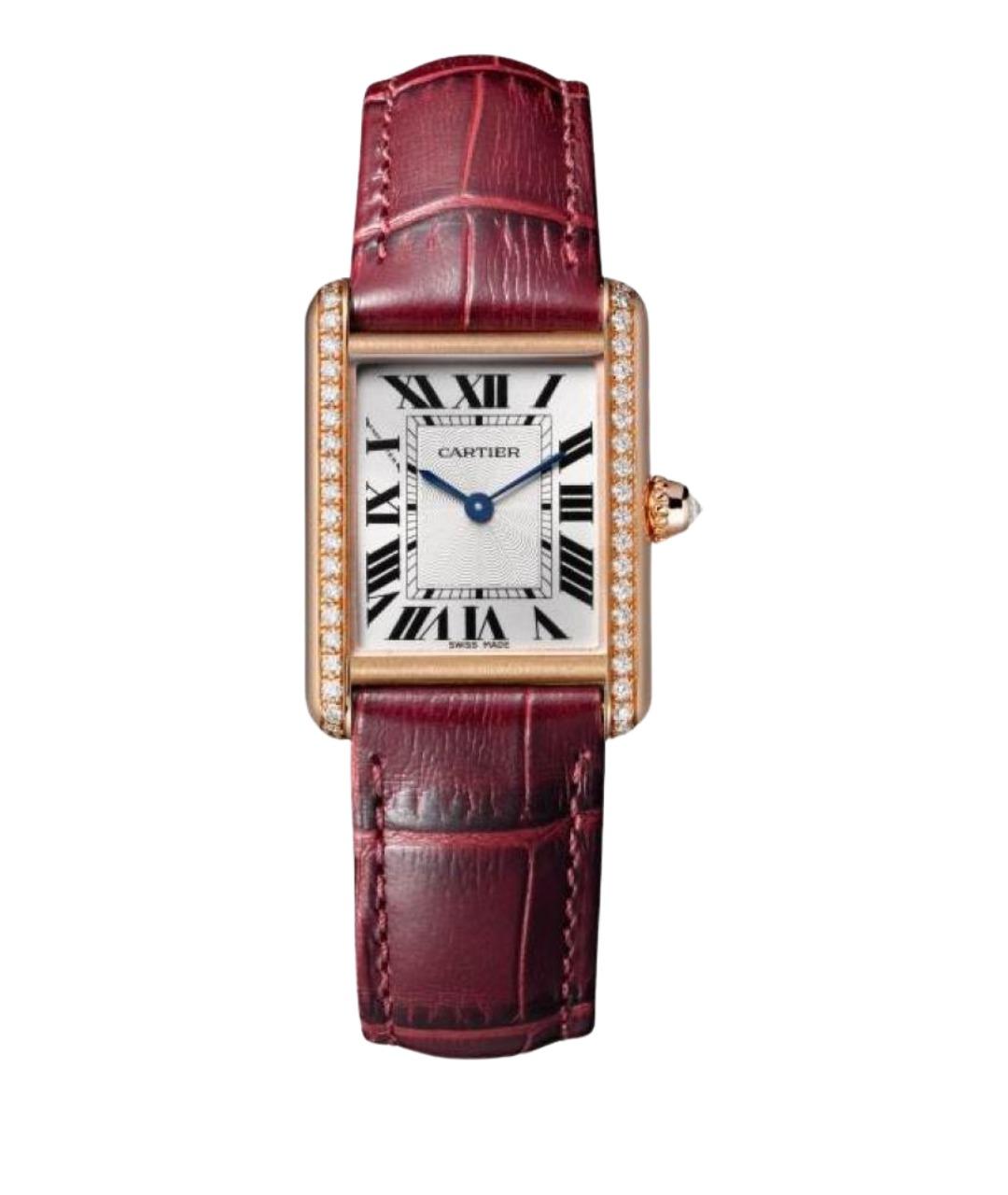 CARTIER Красные часы из розового золота, фото 1