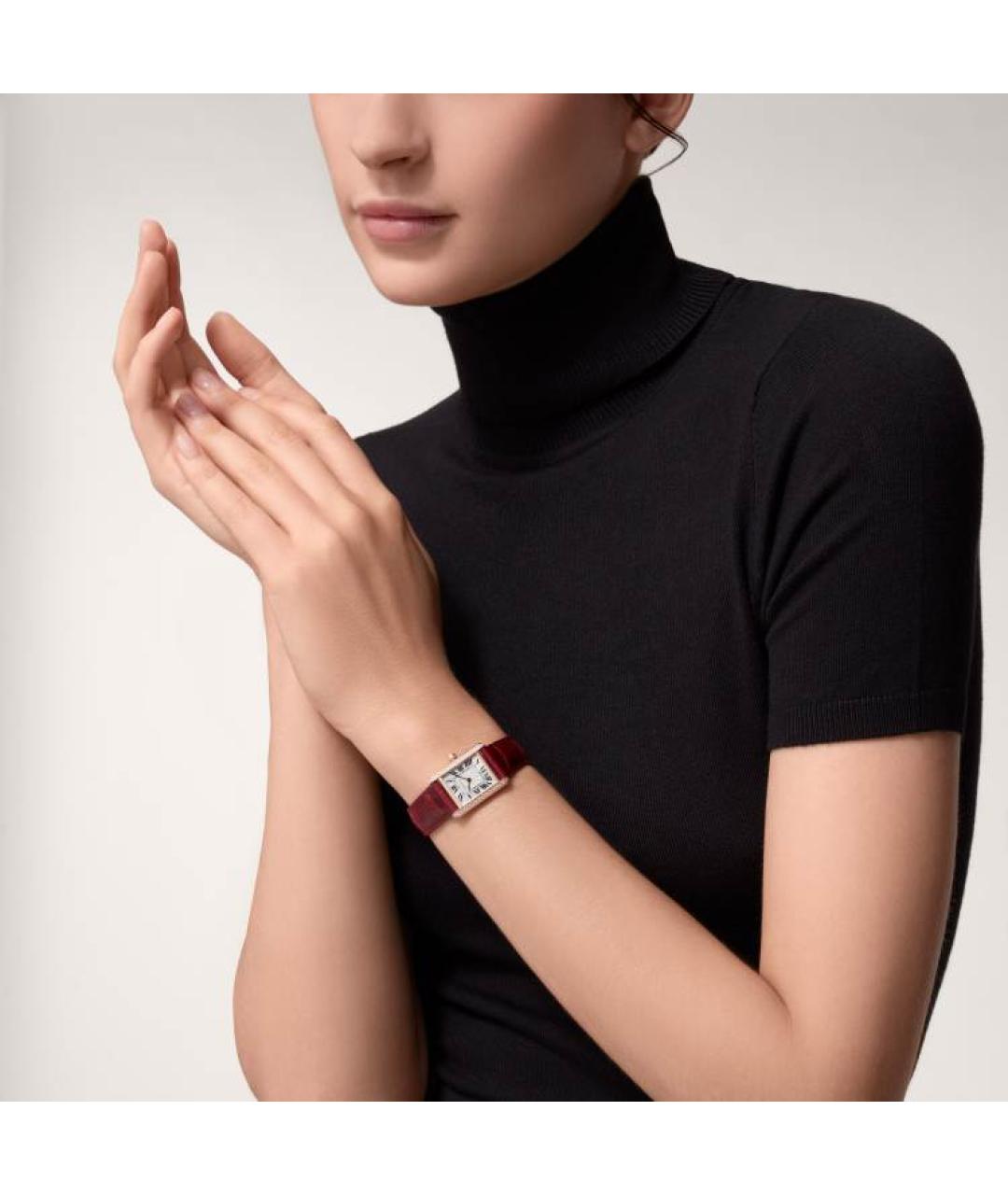 CARTIER Красные часы из розового золота, фото 5
