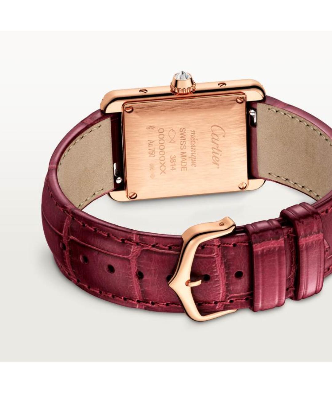 CARTIER Красные часы из розового золота, фото 3