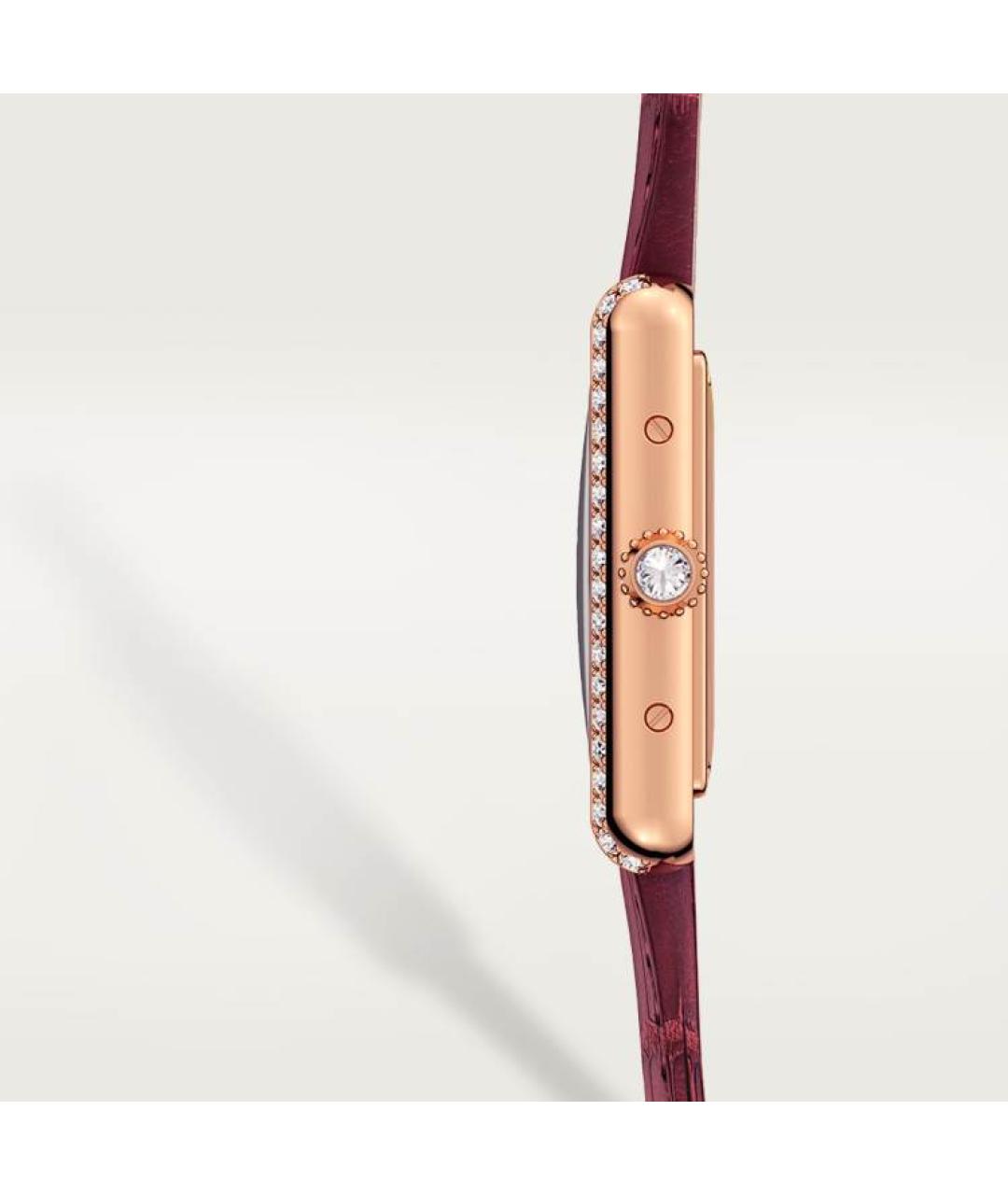 CARTIER Красные часы из розового золота, фото 4