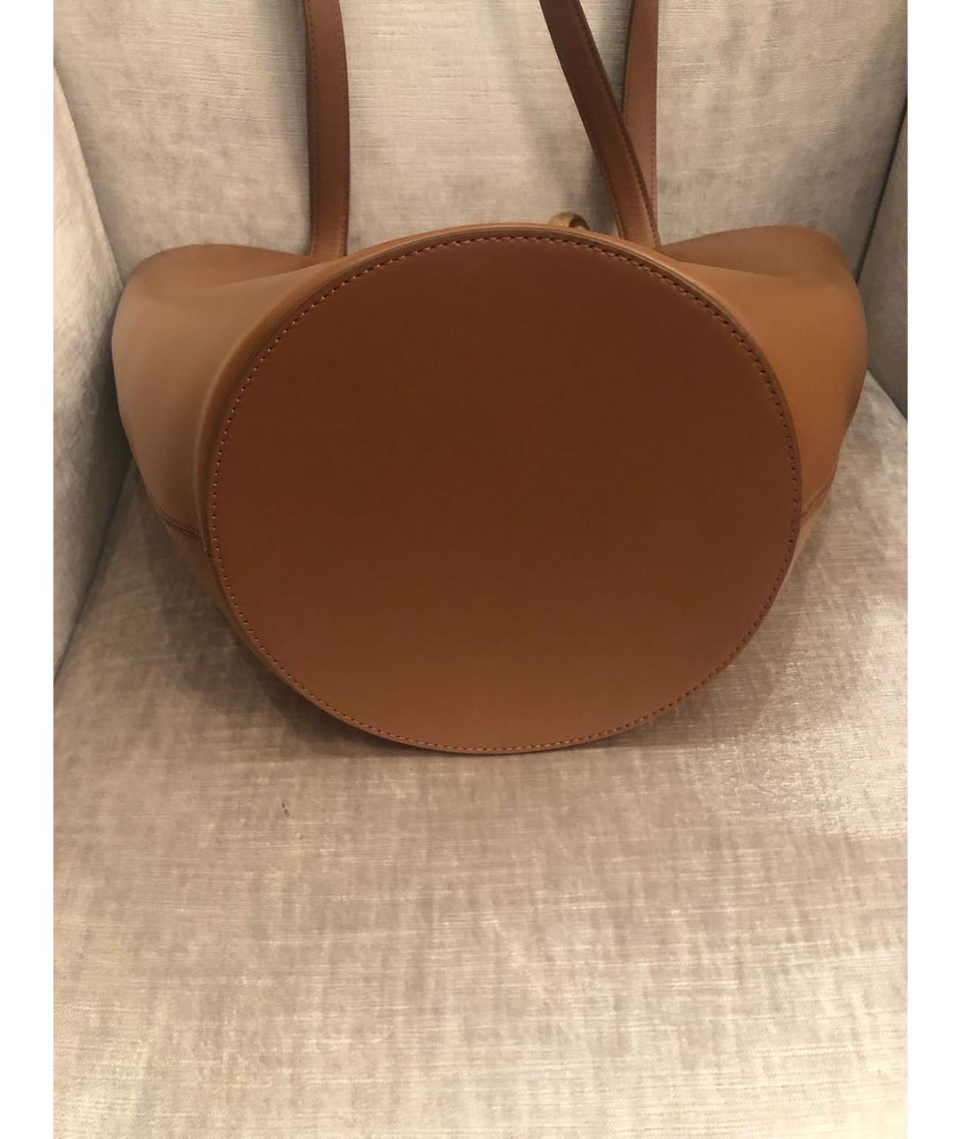 JACQUEMUS Коричневая кожаная сумка тоут, фото 4