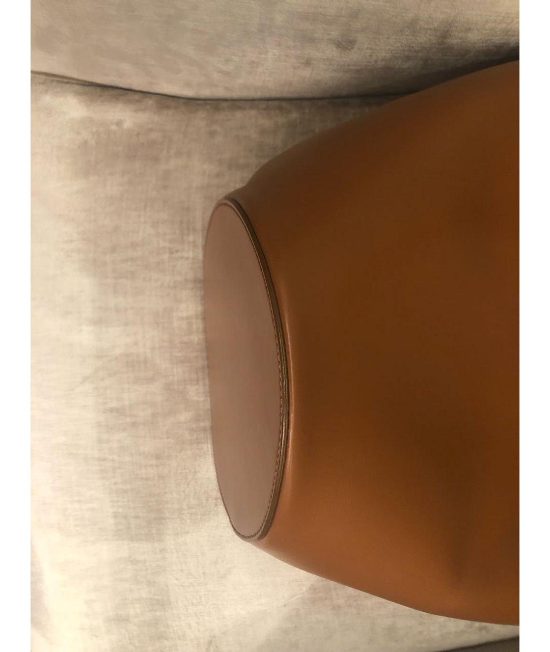 JACQUEMUS Коричневая кожаная сумка тоут, фото 5