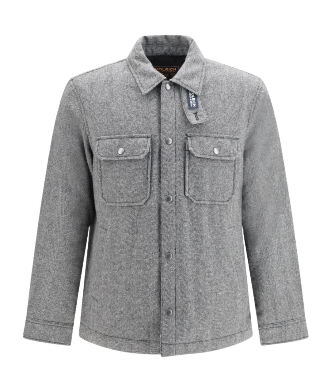 WOOLRICH Серая шерстяная куртка, фото 1
