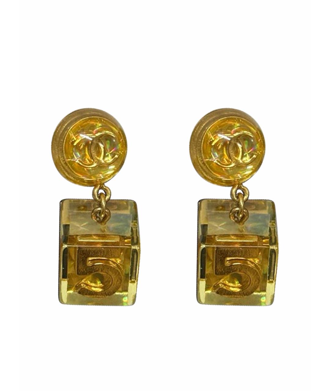 CHANEL Золотые серьги, фото 1