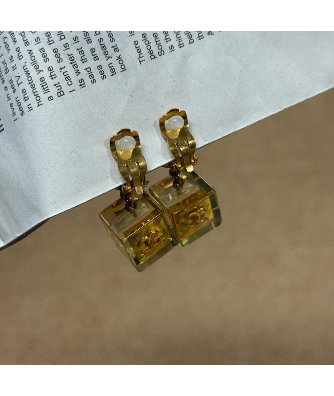 CHANEL Золотые серьги, фото 3
