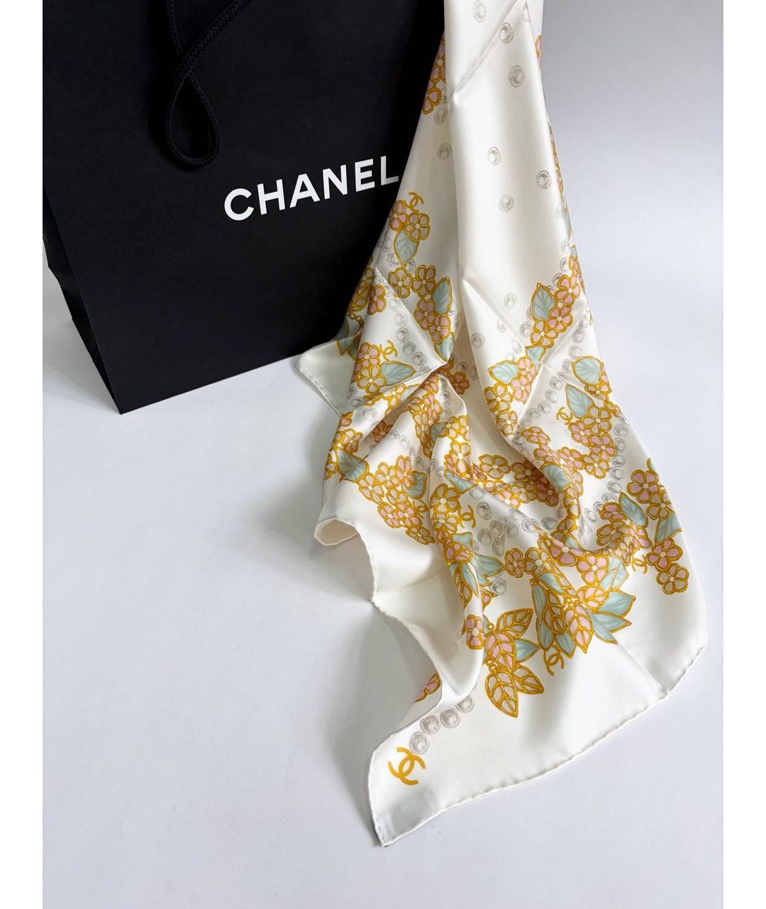 CHANEL Мульти шелковый платок, фото 8
