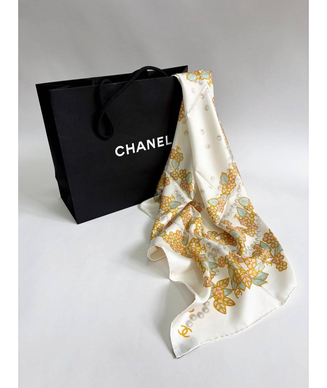 CHANEL Мульти шелковый платок, фото 7