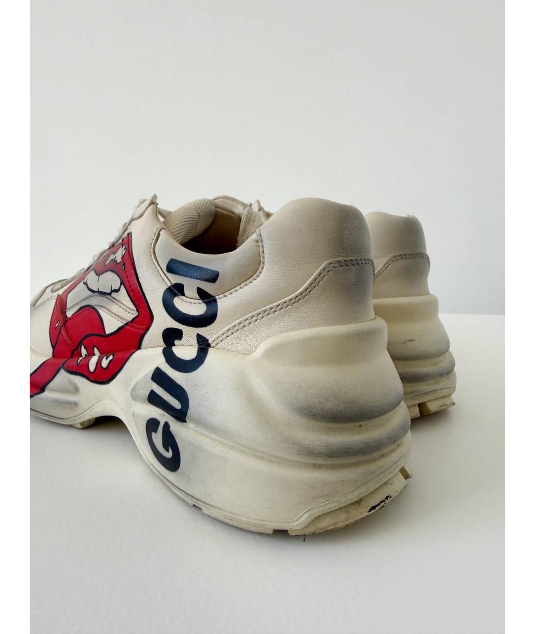 GUCCI Бежевые кроссовки, фото 5