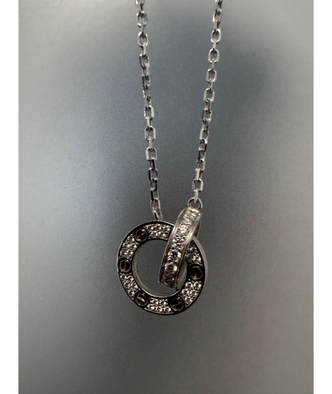 CARTIER Белая подвеска из белого золота, фото 8