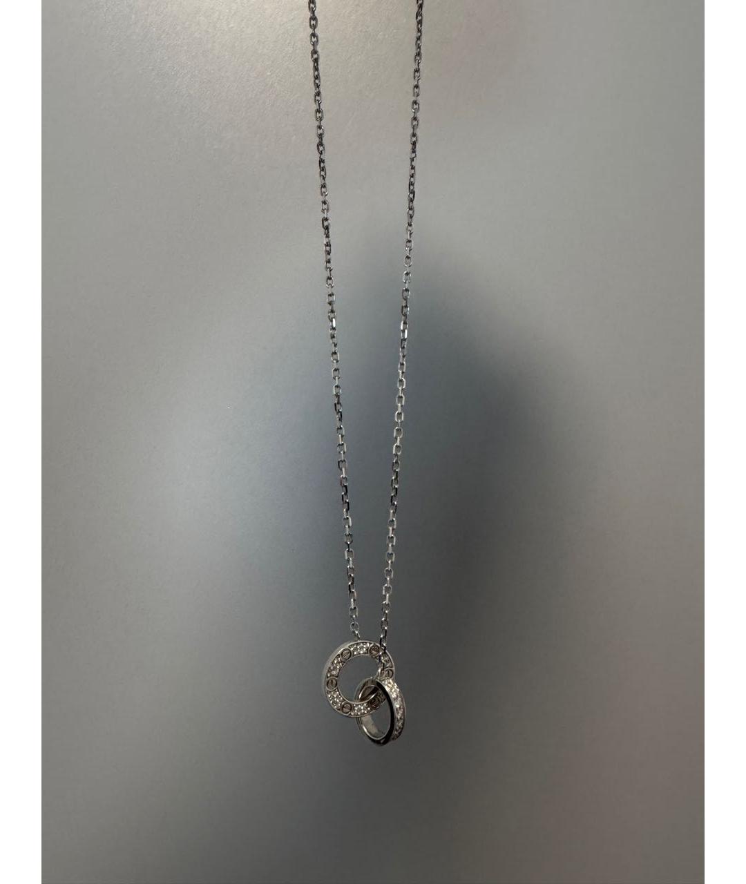 CARTIER Белая подвеска из белого золота, фото 2