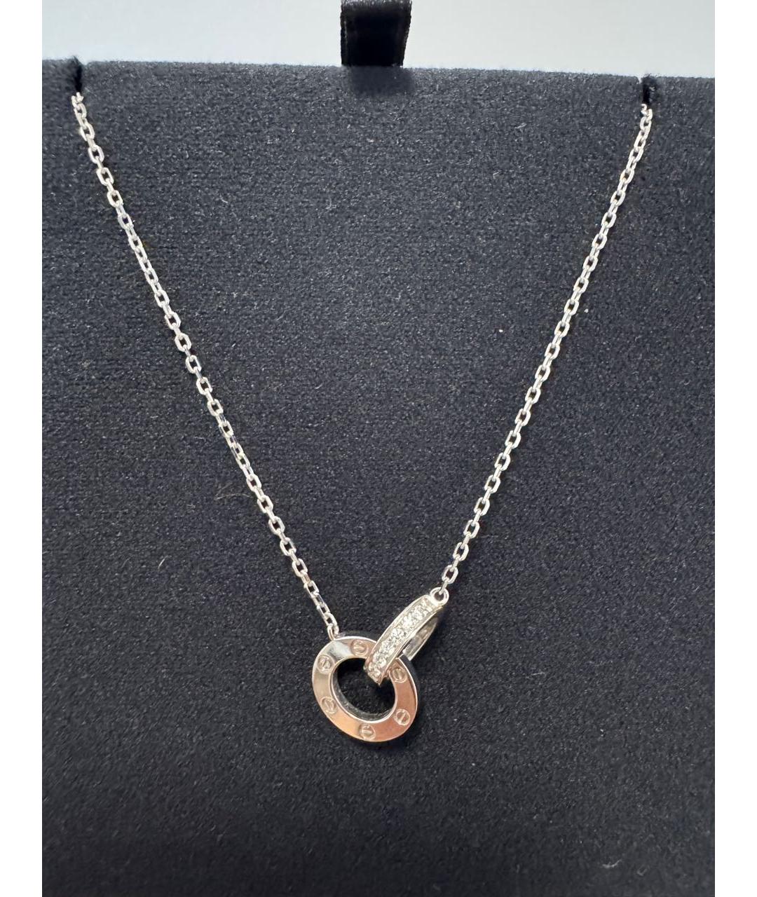CARTIER Белая подвеска из белого золота, фото 3