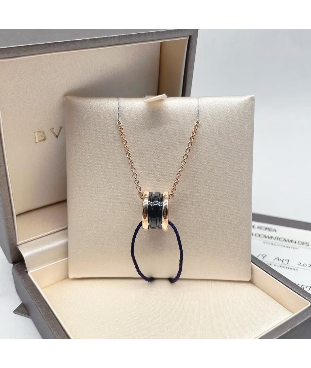 BVLGARI Золотое колье из розового золота, фото 2