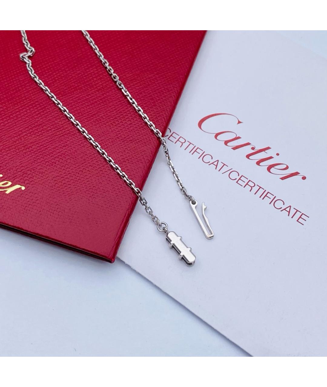 CARTIER Серебряное колье из белого золота, фото 3