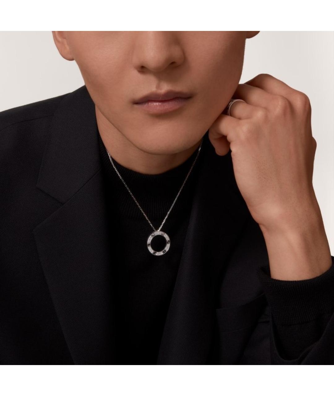 CARTIER Серебряное колье из белого золота, фото 5