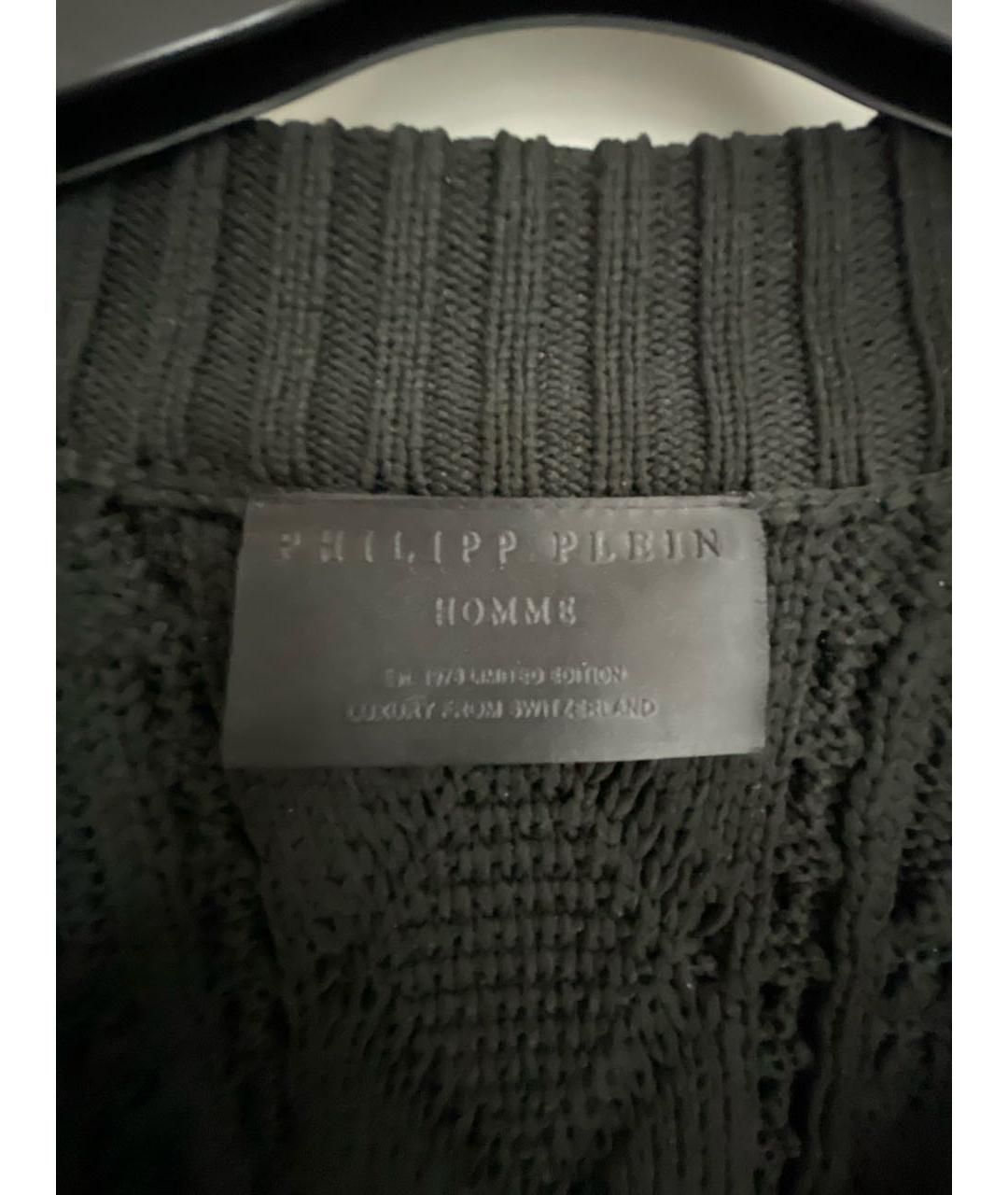 PHILIPP PLEIN Черный полиамидовый джемпер / свитер, фото 6