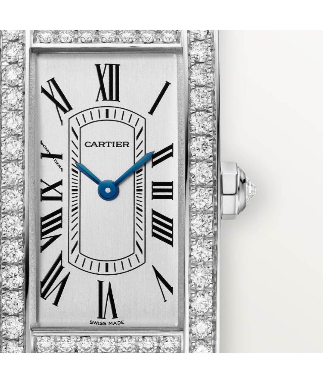 CARTIER Серебряные часы из белого золота, фото 3