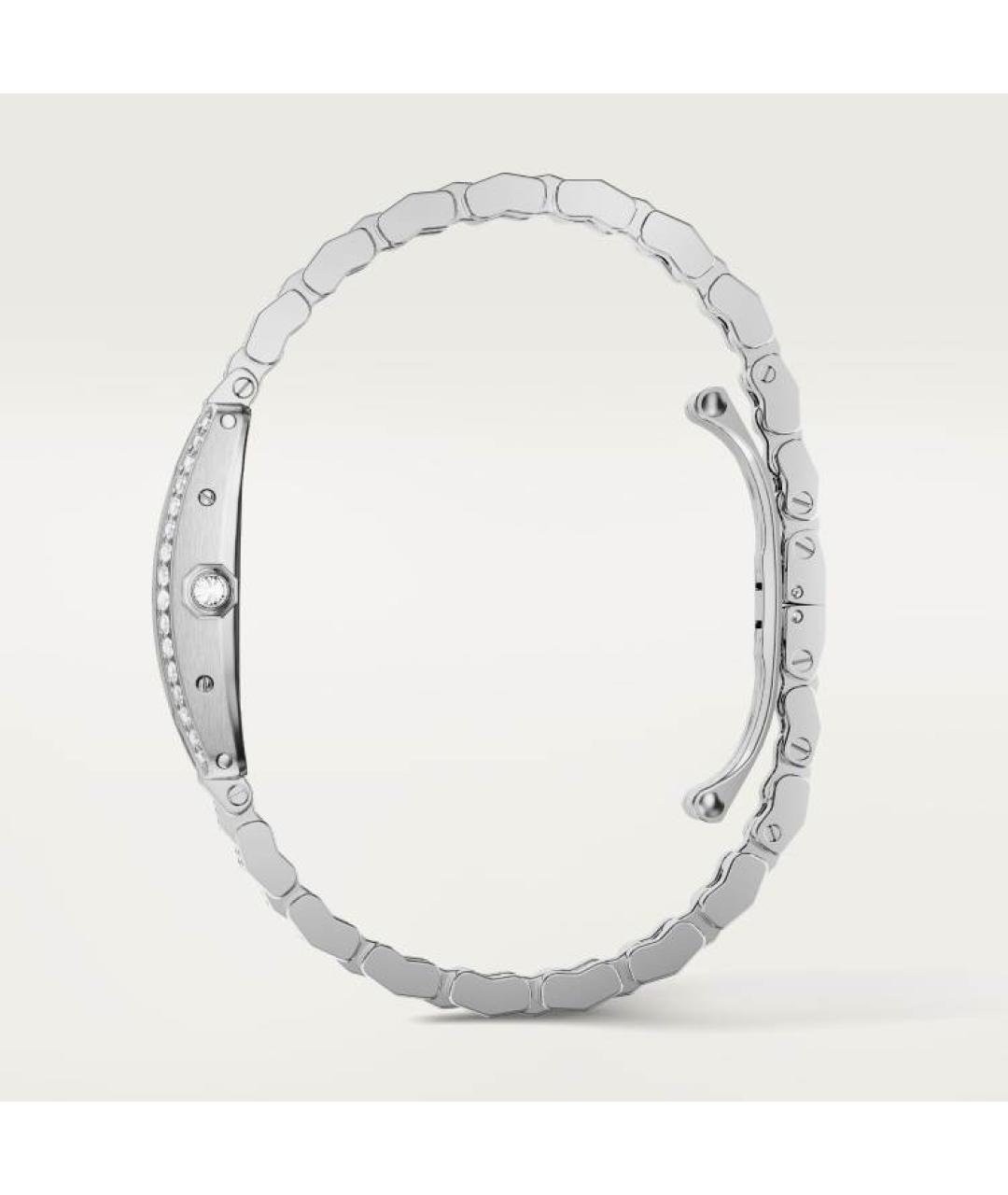 CARTIER Серебряные часы из белого золота, фото 5