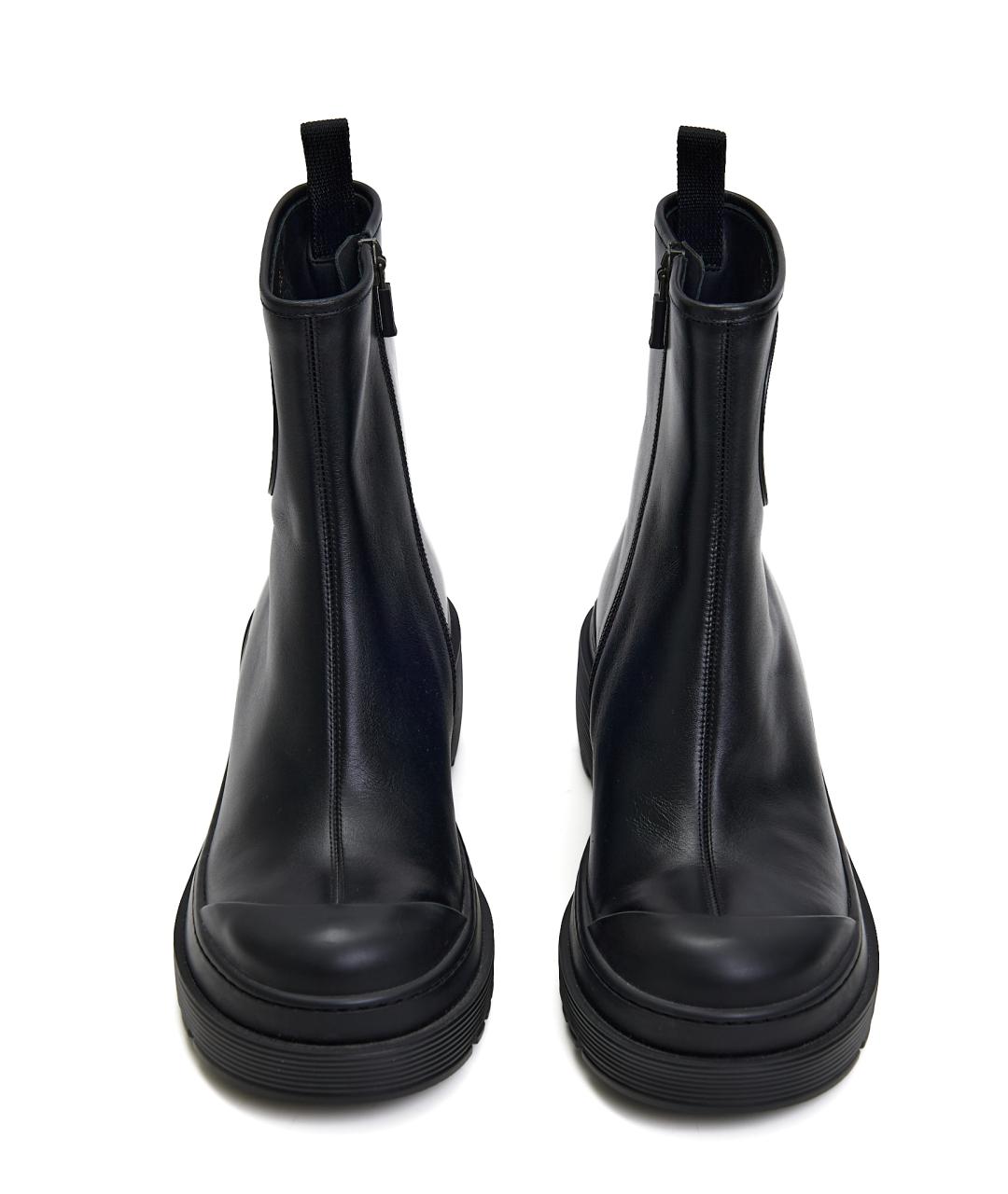 CHRISTIAN DIOR Черные кожаные сапоги, фото 3