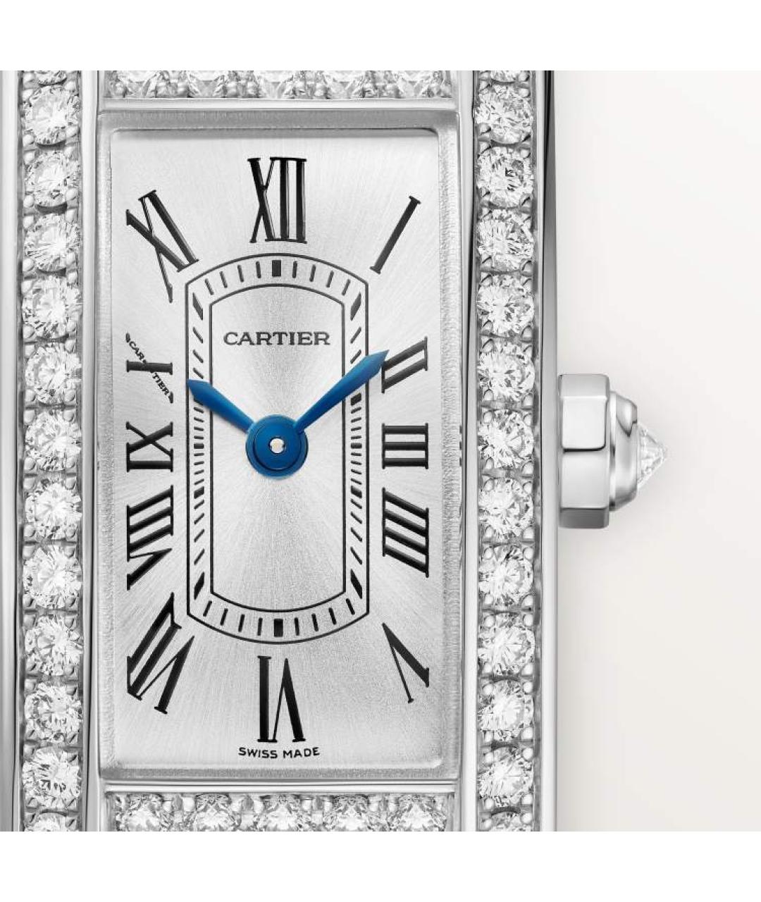 CARTIER Серебряные часы из белого золота, фото 3