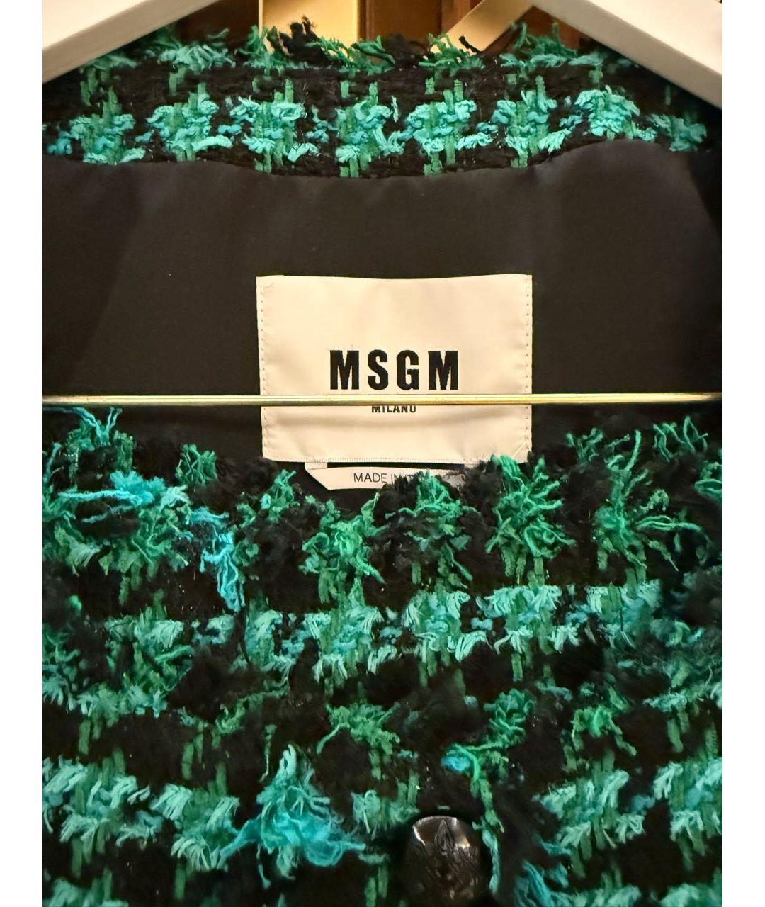 MSGM Зеленый полиамидовый костюм с юбками, фото 3