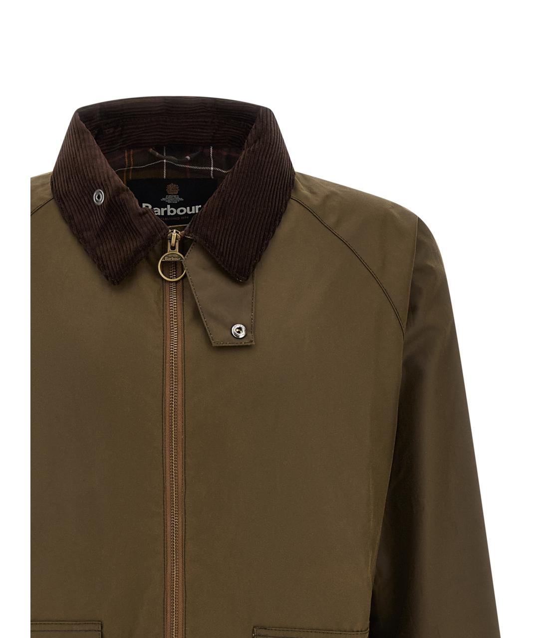BARBOUR Коричневая хлопковая куртка, фото 3