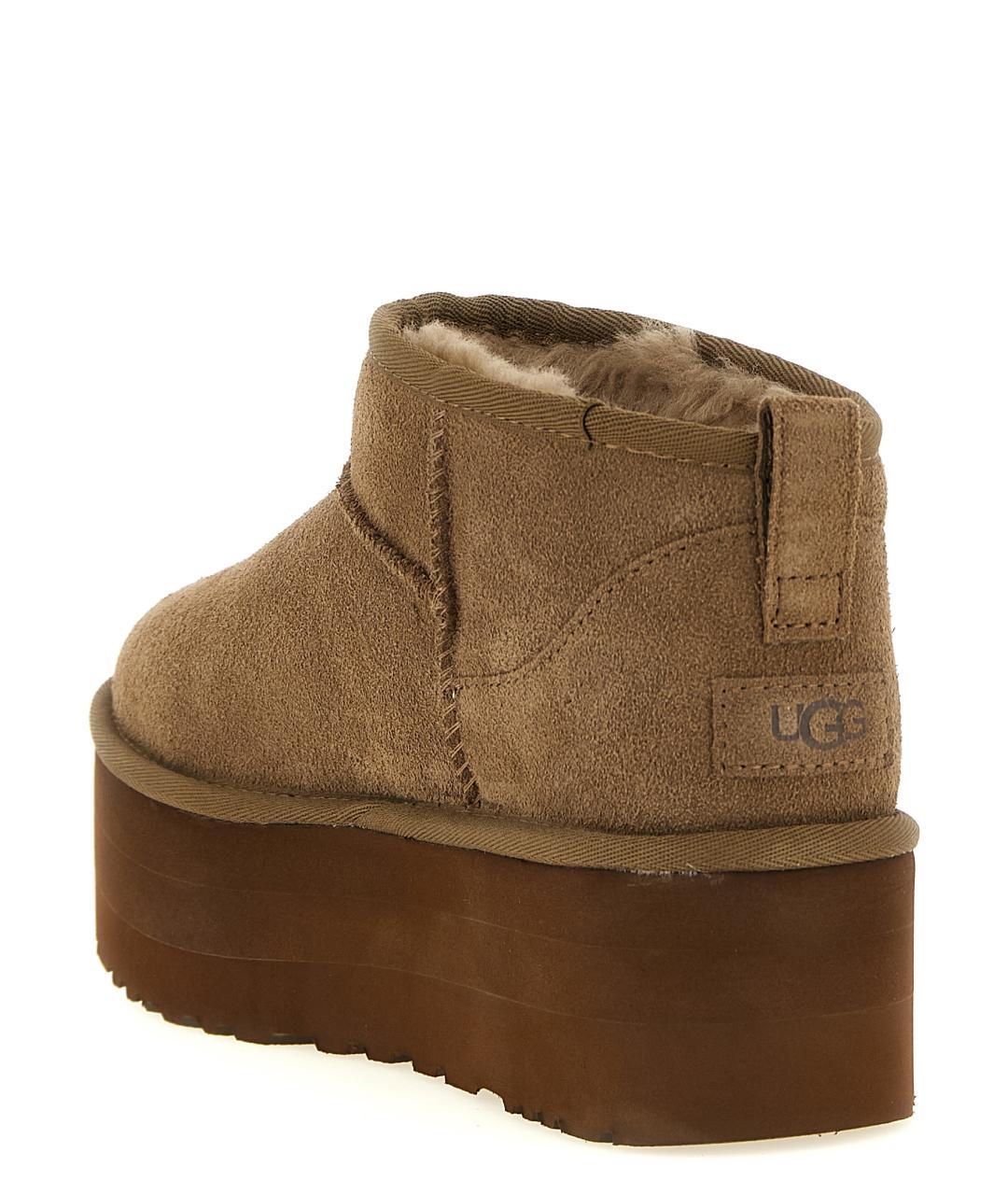 UGG Коричневые замшевые ботинки, фото 3