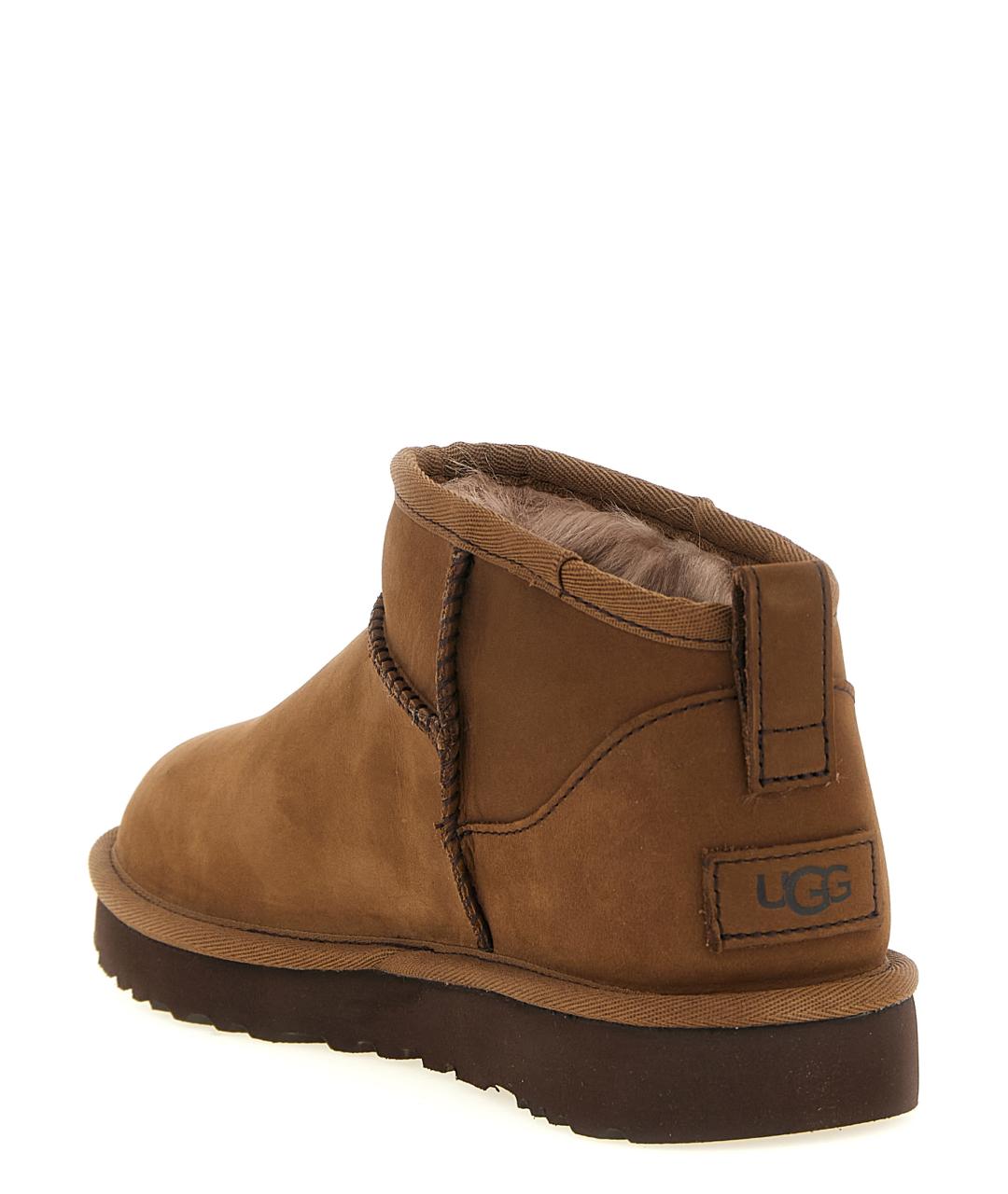 UGG Коричневые замшевые ботинки, фото 3