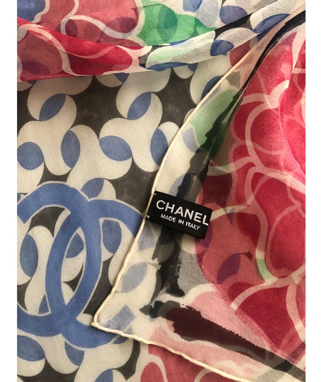 CHANEL Мульти шелковый платок, фото 3
