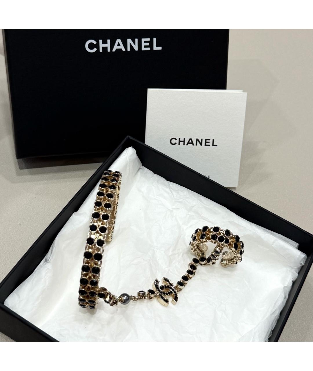 CHANEL Черный браслет, фото 2