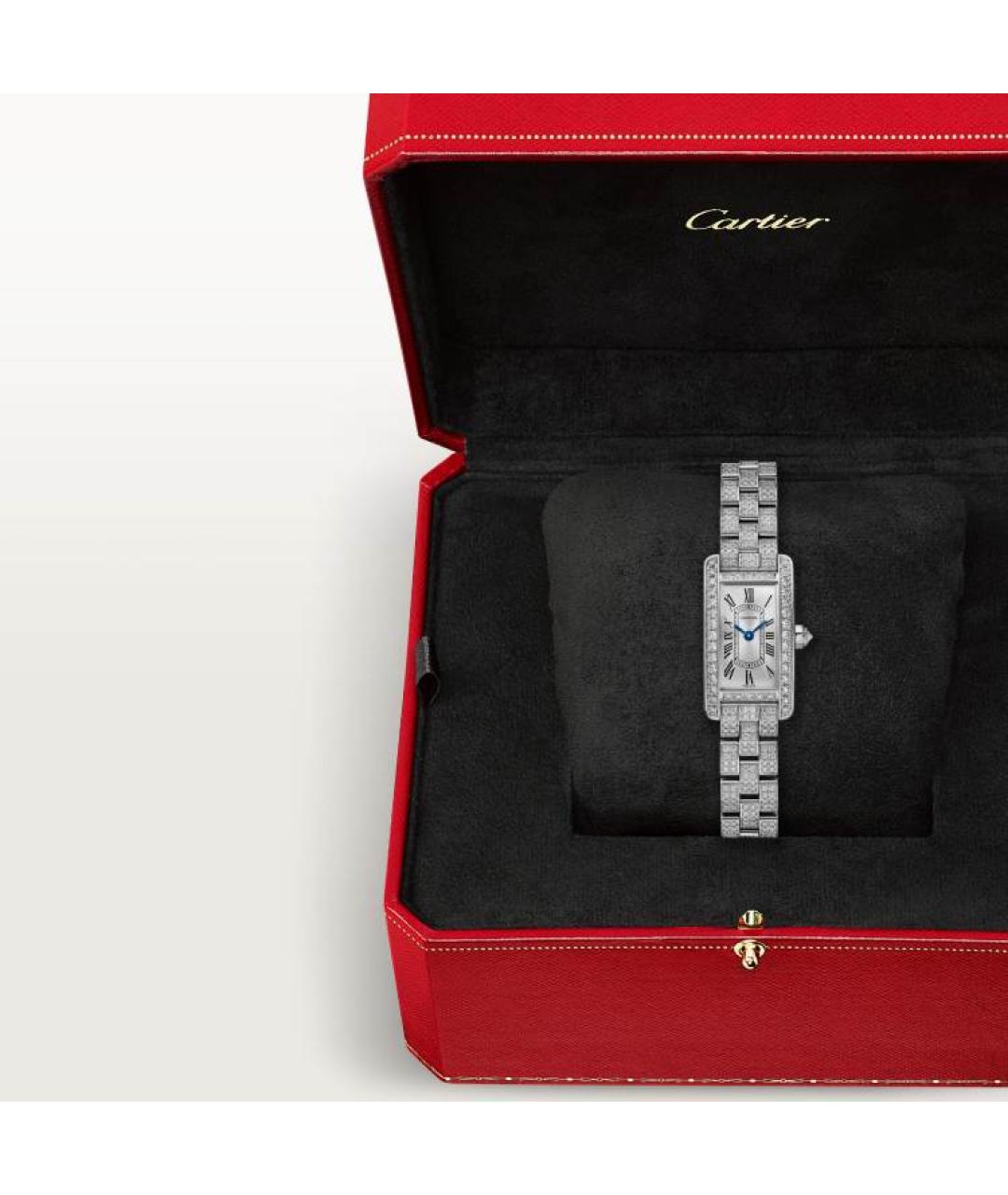 CARTIER Серебряные часы из белого золота, фото 3