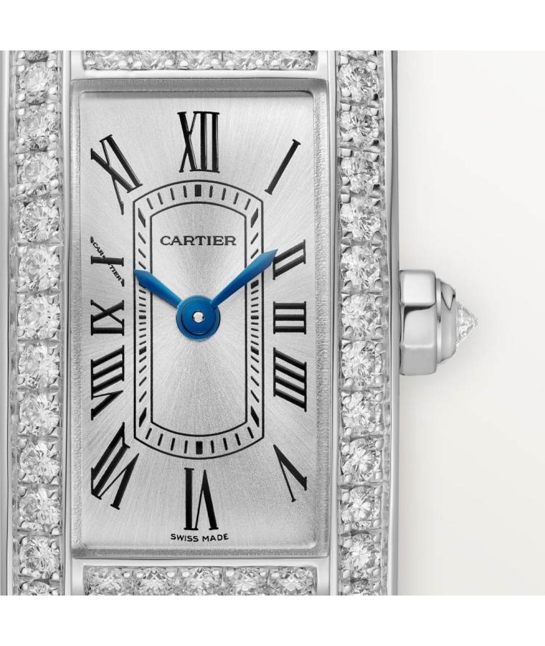 CARTIER Серебряные часы из белого золота, фото 2