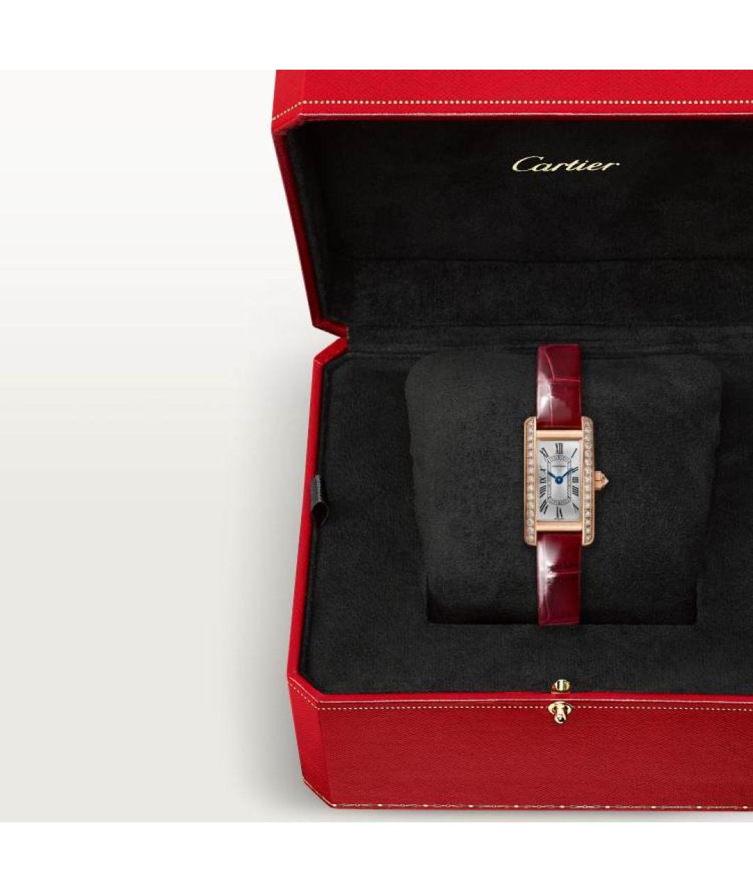 CARTIER Красные часы из розового золота, фото 3