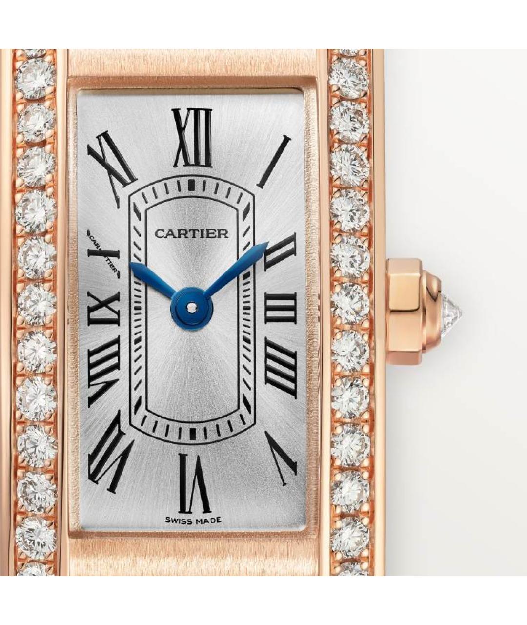 CARTIER Красные часы из розового золота, фото 2
