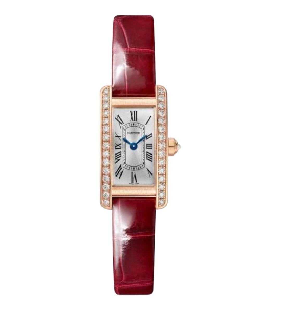 CARTIER Красные часы из розового золота, фото 1