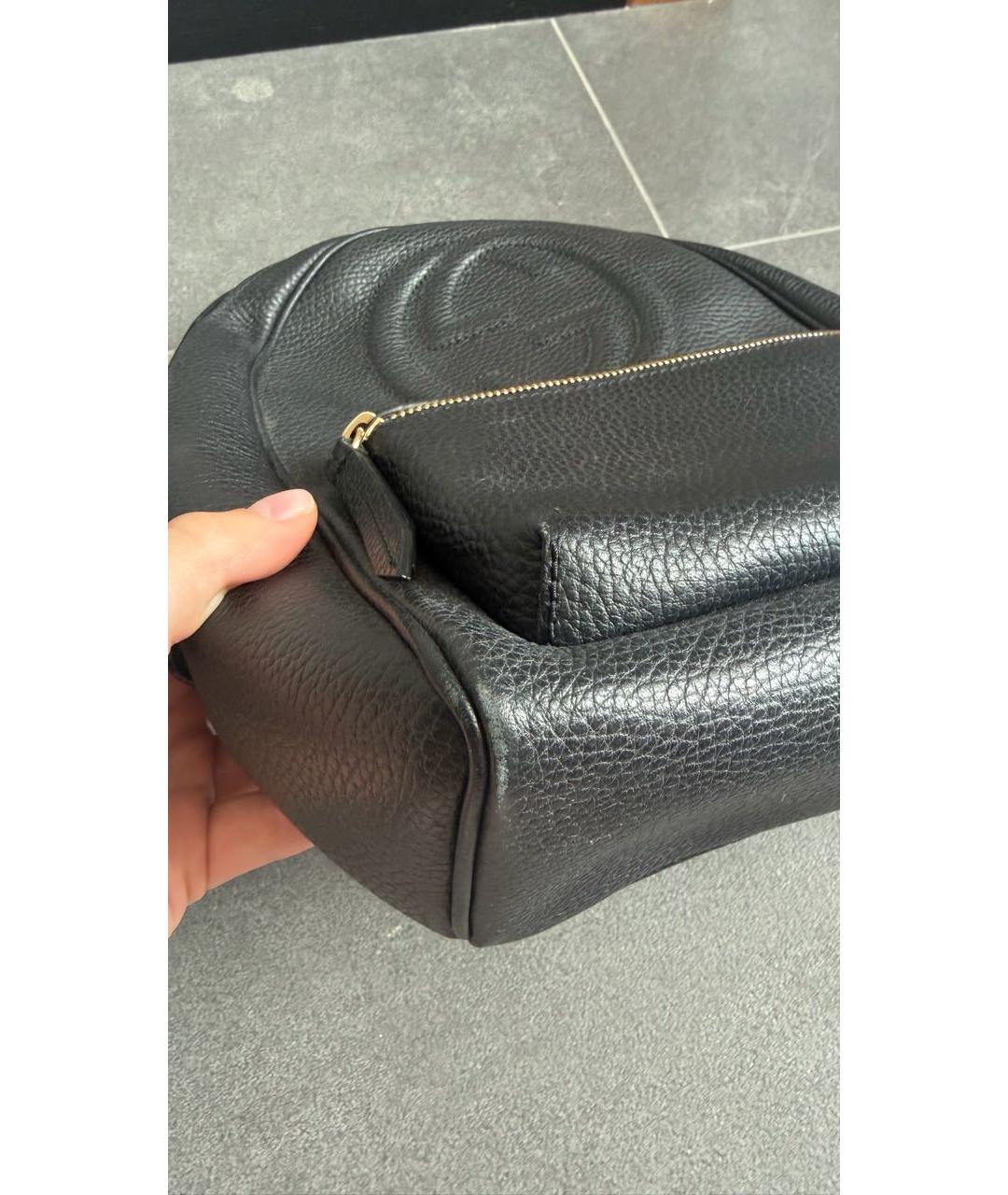 GUCCI Черный кожаный рюкзак, фото 5