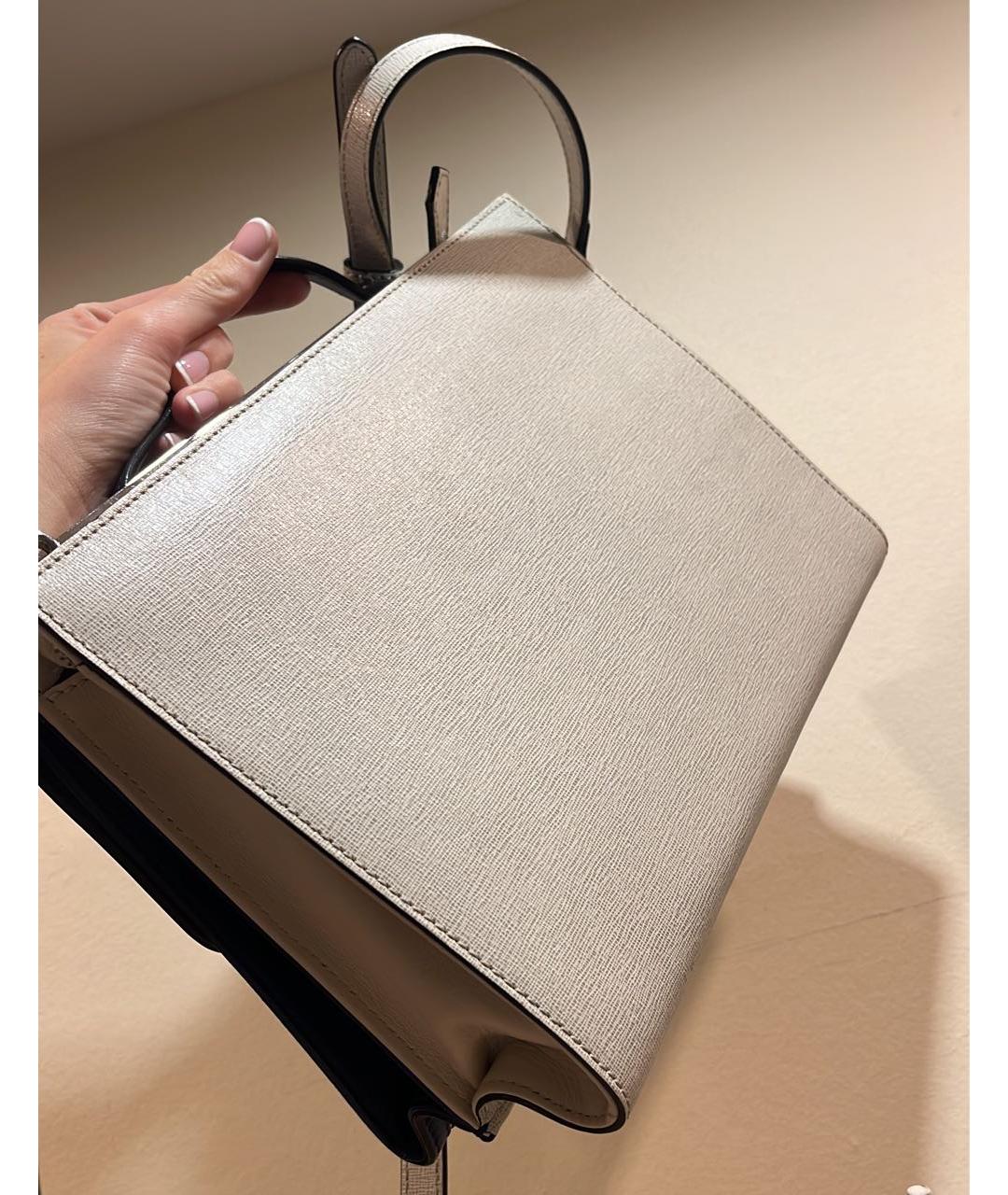 FENDI Темно-синяя кожаная сумка с короткими ручками, фото 8