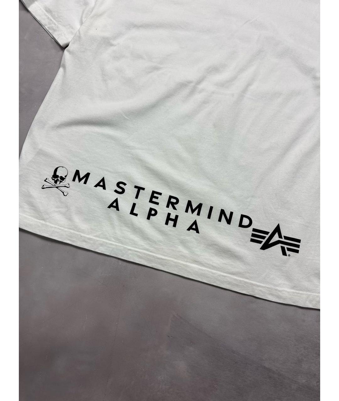 MASTERMIND WORLD Белая хлопковая футболка, фото 4