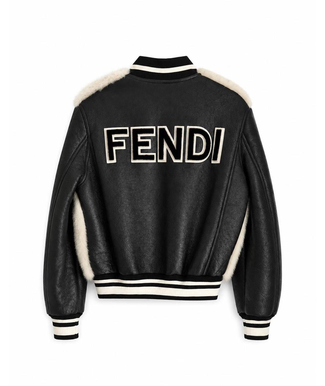 FENDI Бежевая меховая куртка, фото 2