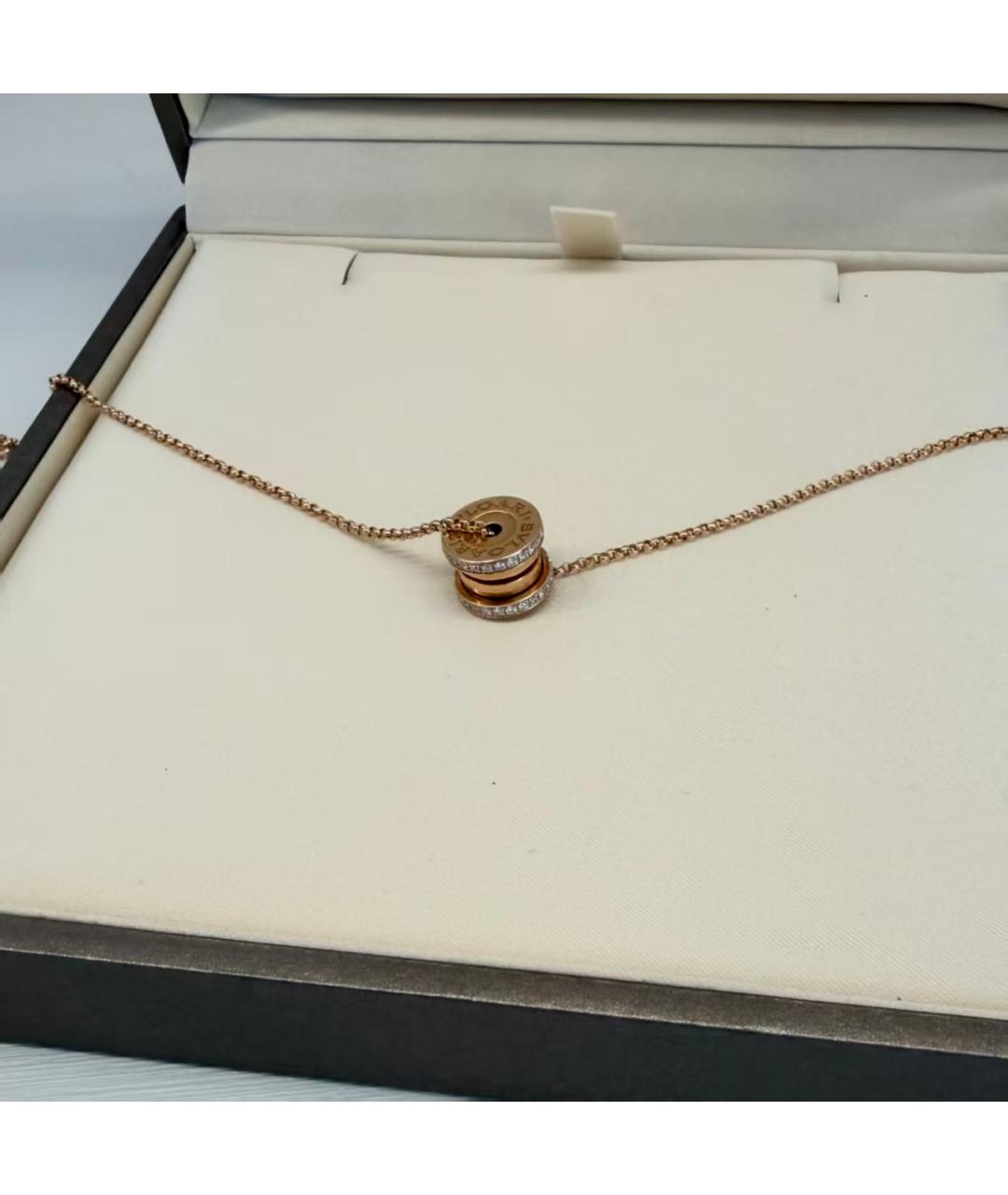 BVLGARI Золотое колье из розового золота, фото 4
