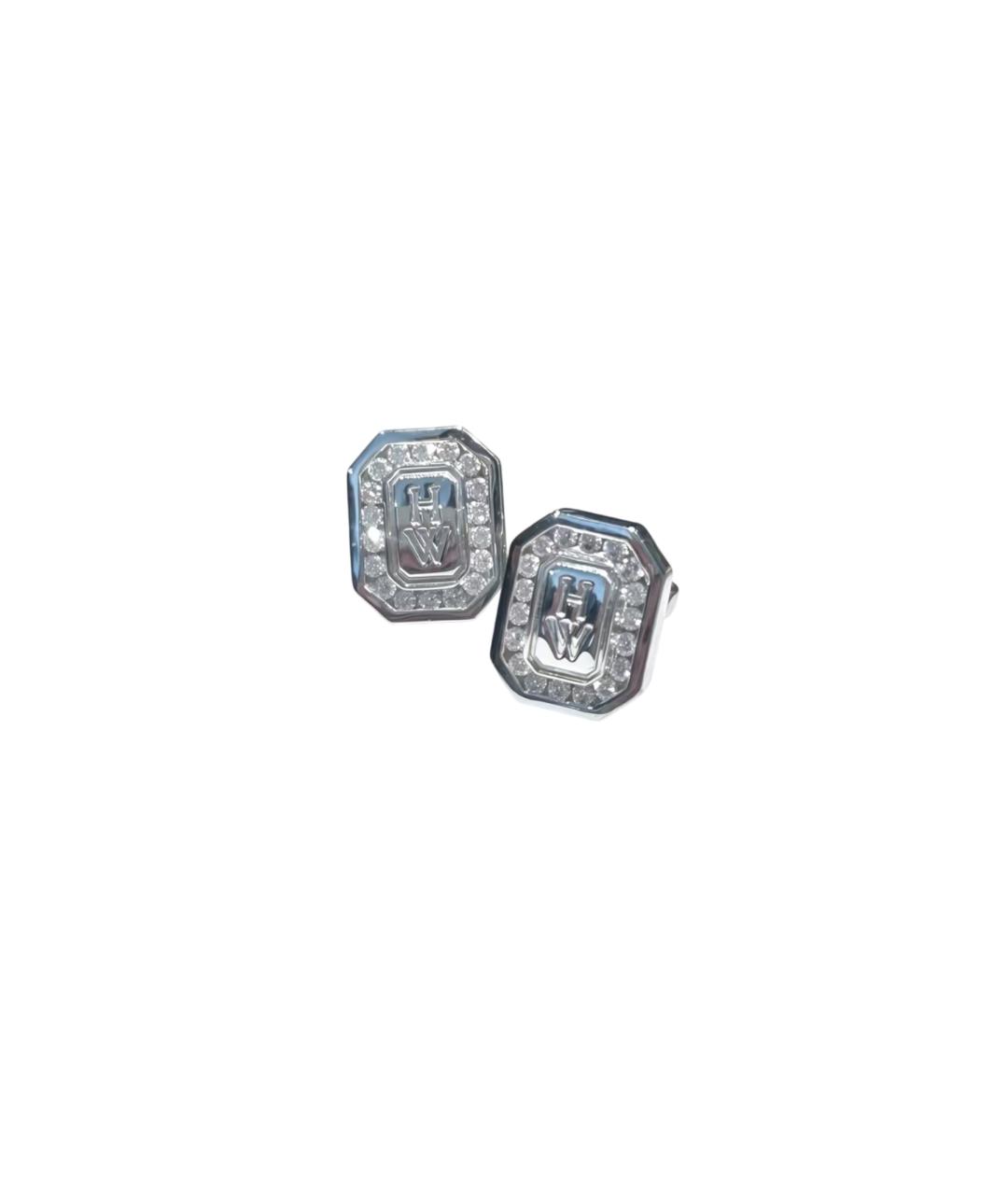 Harry Winston Серебряные серьги из белого золота, фото 5
