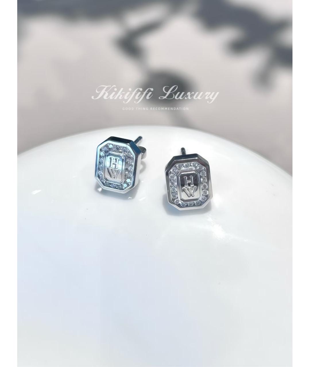 Harry Winston Серебряные серьги из белого золота, фото 3