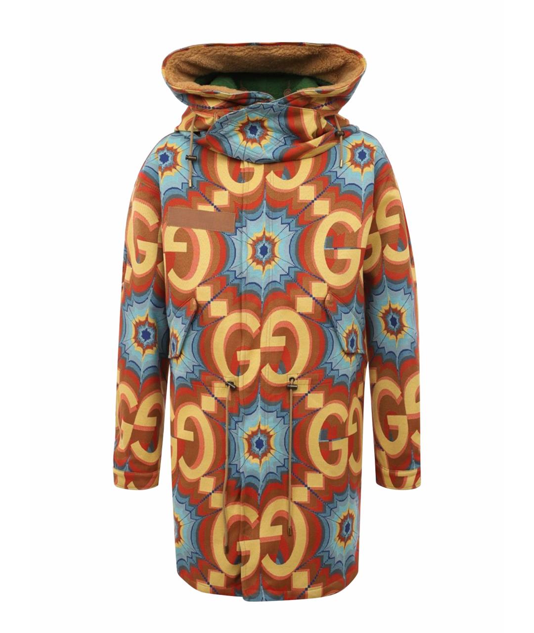 GUCCI Коричневая хлопковая парка, фото 1