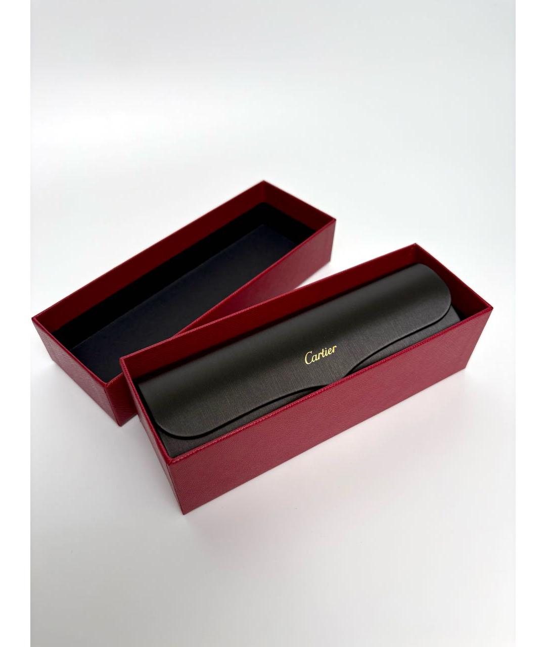 CARTIER Серые металлические солнцезащитные очки, фото 8