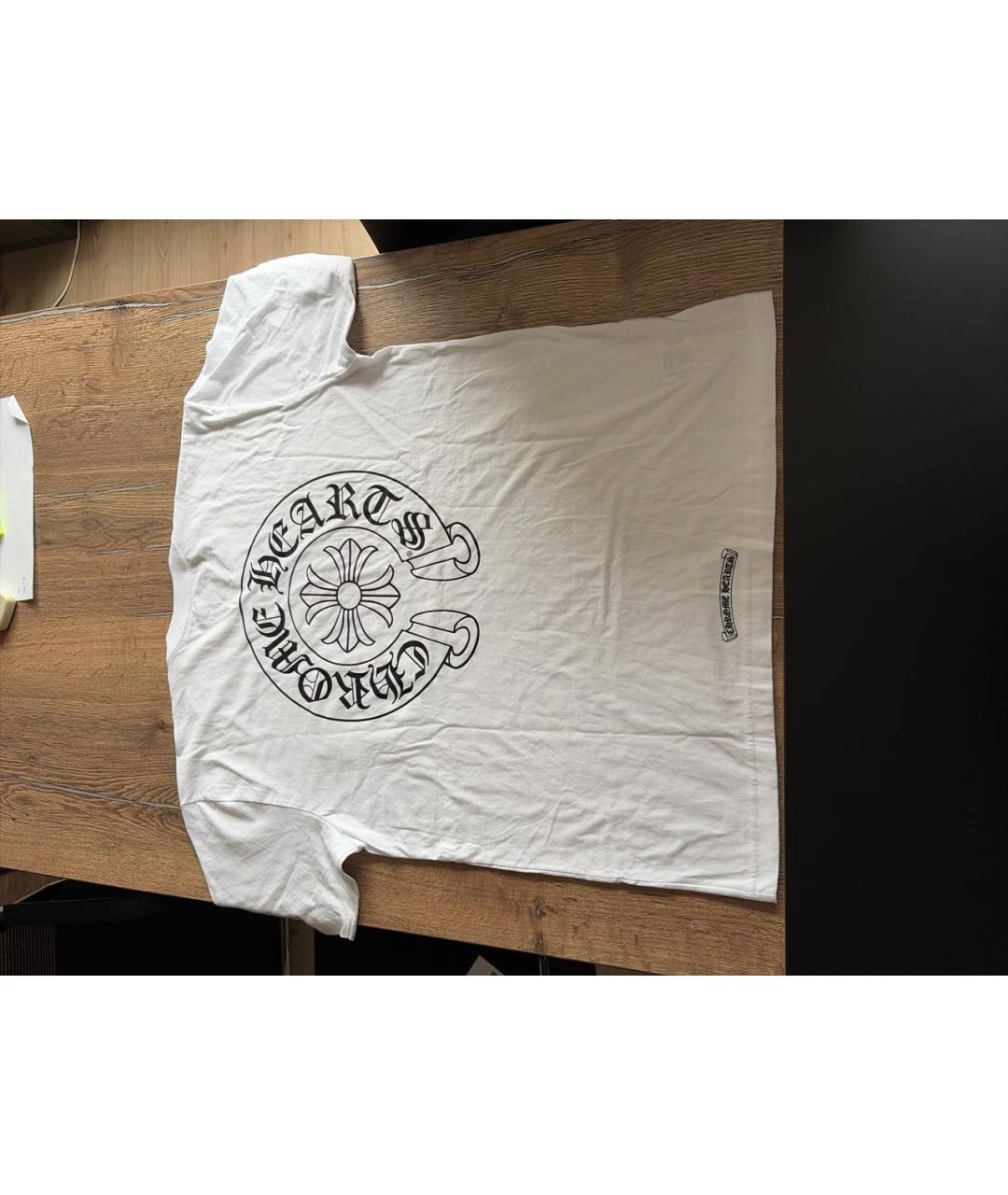 CHROME HEARTS Белая хлопковая футболка, фото 2