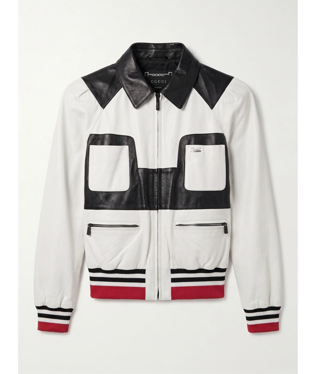 GUCCI Белая кожаная куртка, фото 7