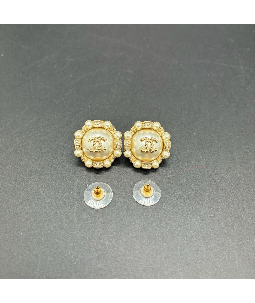 CHANEL Золотые серьги, фото 6