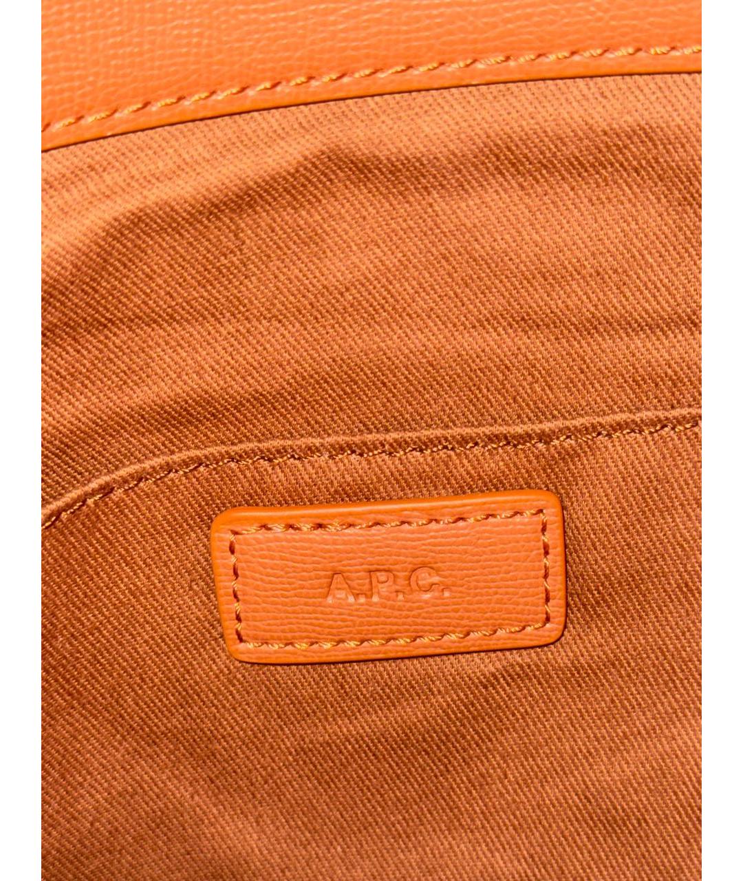 A.P.C. Коричневая сумка через плечо из искусственной кожи, фото 6